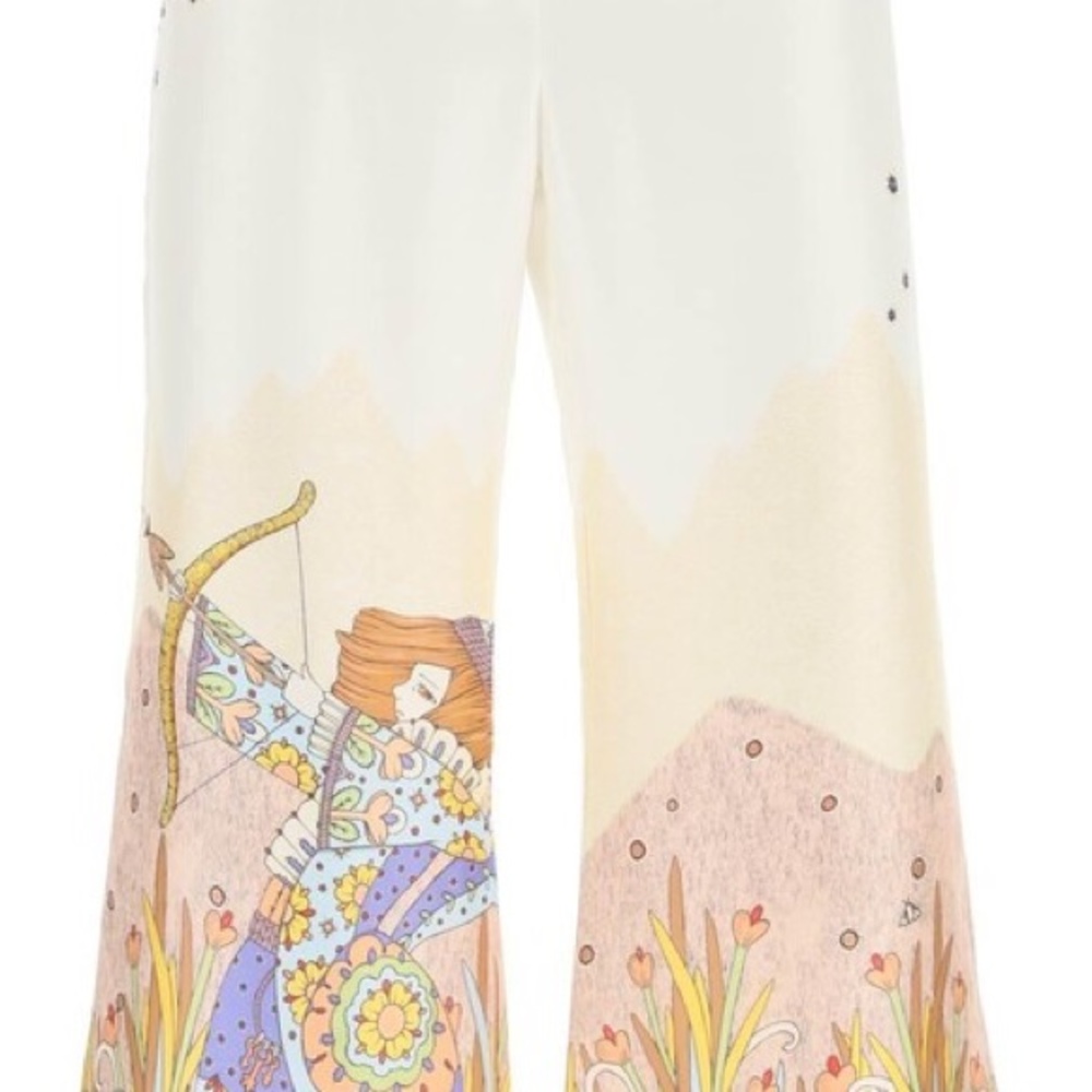 ZIMMERMANN
Printed silk crepe de chine kick-flare pants - Picture 5 of 11